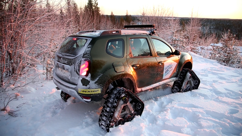 Renault Duster на гусеницах